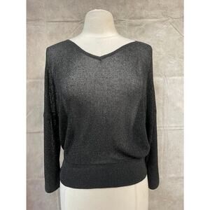 Momoni Women's Pullover Long Sleeve Black Size S